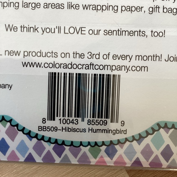 Colorado Craft Company 3C clear photopolymer stamp | new hummingbird love craft - Picture 3 of 3